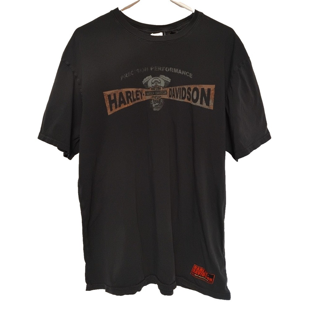 Harley Davidson Motorcycles Genuine Mens XL Precision Performance Black Tshirt